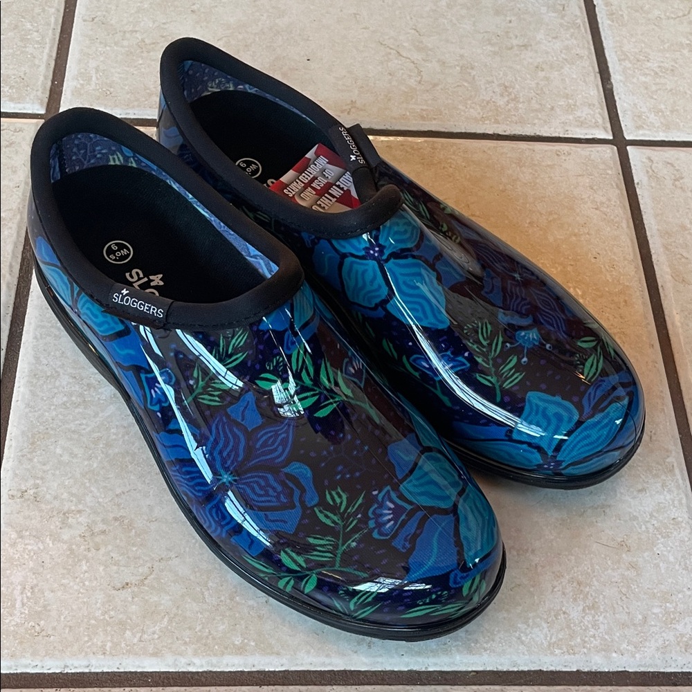 NWT Sloggers Vibrant Floral Rain & Garden Waterproof Clogs